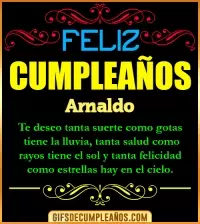 GIF Frases de Cumpleaños Arnaldo
